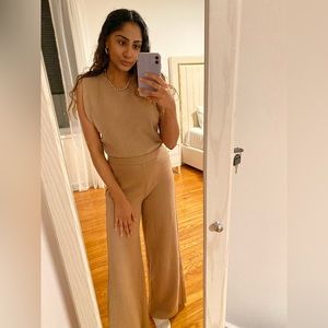 Zara soft armless top and pants